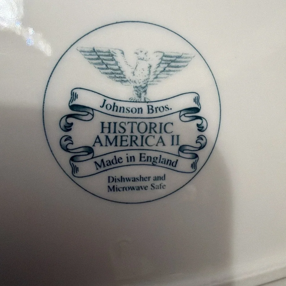 Johnson Brothers Platter Broadway Brown Ware Historic America II 12 5/8